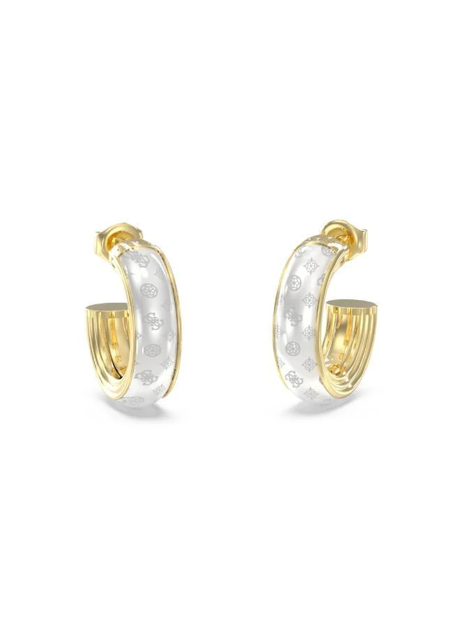 GUESS Logo 16Mm 4G Pattern Hoops